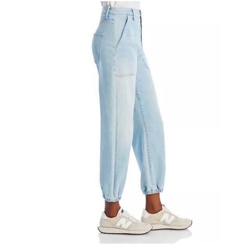 Mother Denim Women's The Wrapper Patch Springy Ankle Jeans Chill Pill Size 26 - Picture 3 of 16